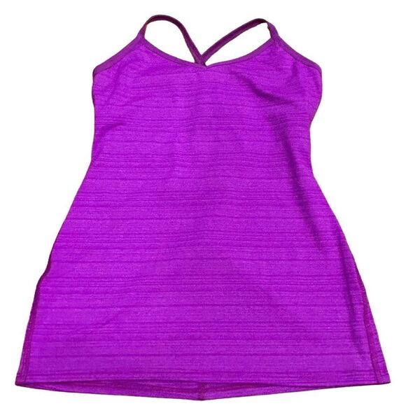 Beyond Yoga Tops - Beyond Yoga crossback fuchsia built-in bra Tank